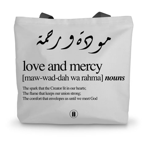 Love and Mercy Canvas Tote Bag