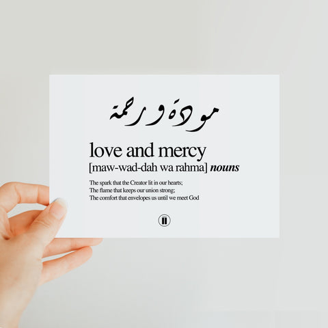 Love and Mercy Classic Postcard