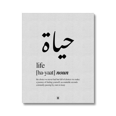 Hayaat (Life) Canvas